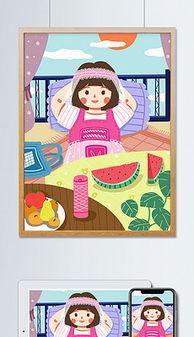 吃瓜背景Q版,Q版吃瓜小能手大揭秘